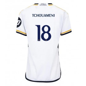 Real Madrid Aurelien Tchouameni #18 Hemmakläder Dam 2023-24 Kortärmad